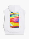 Calvin Klein OVERSIZED SLEEVELESS Erkek Beyaz Hoodie