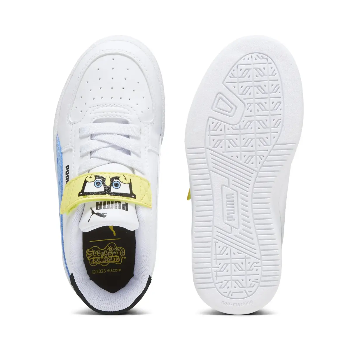Puma Caven 2.0 Spongebob AC+ PS Beyaz Çocuk Günlük Spor Ayakkabı