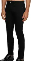 Calvin Klein SLIM NIGHT BLACK Erkek Siyah Kot Pantolon