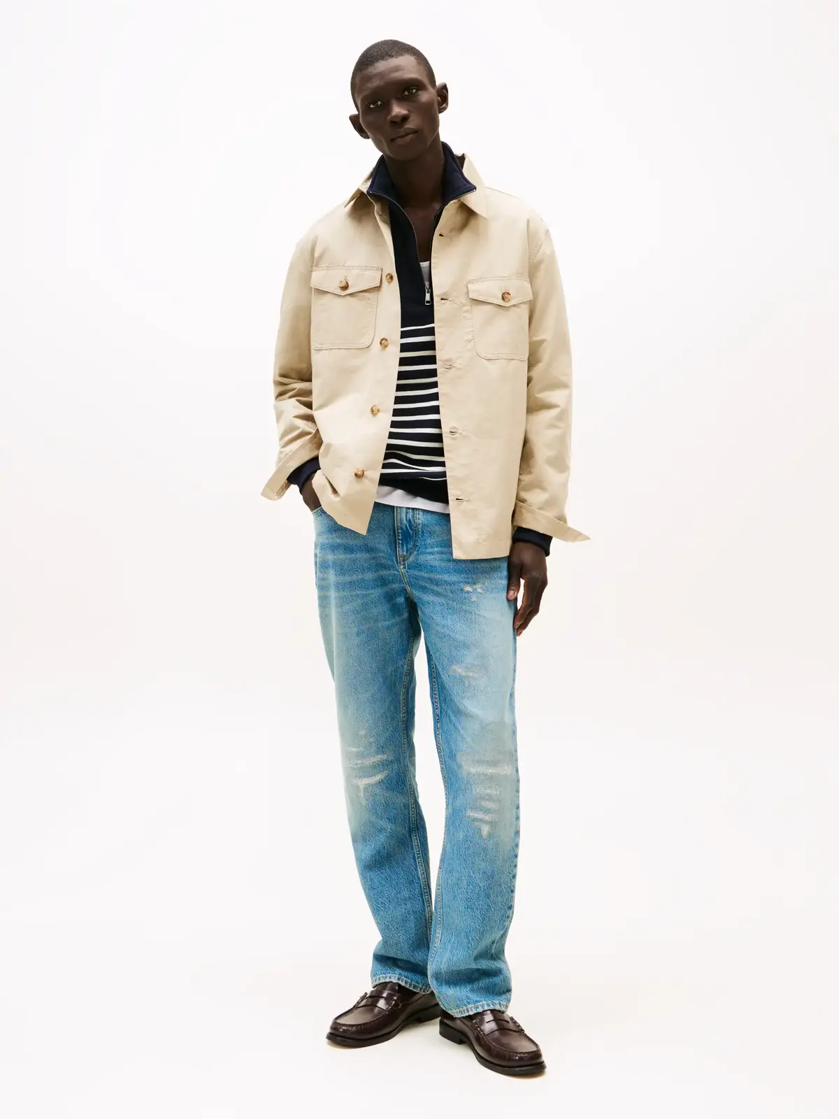 Tommy Hilfiger REGULAR MERCER RGD M, 1BI Mavi Erkek Jean Pantolon