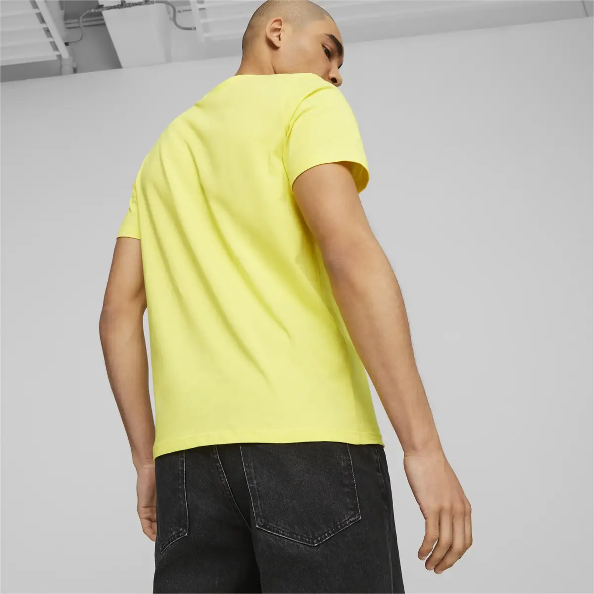 Puma Ferrari Race tnl Bg Shld Tee Sarı Erkek T-Shirt