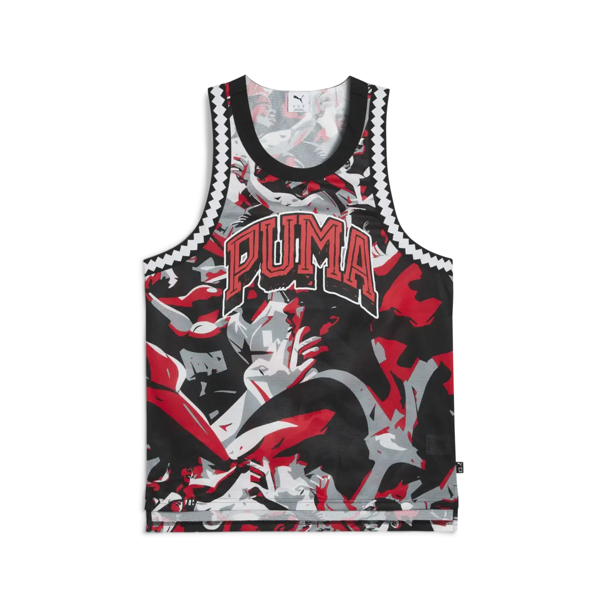 Puma Rival Rage AOP Mesh Tank Çok Renkli Erkek Basketbol Forması