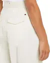 Tommy Hilfiger COTTON BARREL RELAXE, Z00 Krem Kadın Pantolon