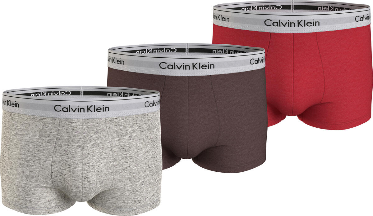 Calvin Klein TRUNK 3PK Erkek Kırmızı Boxer Set