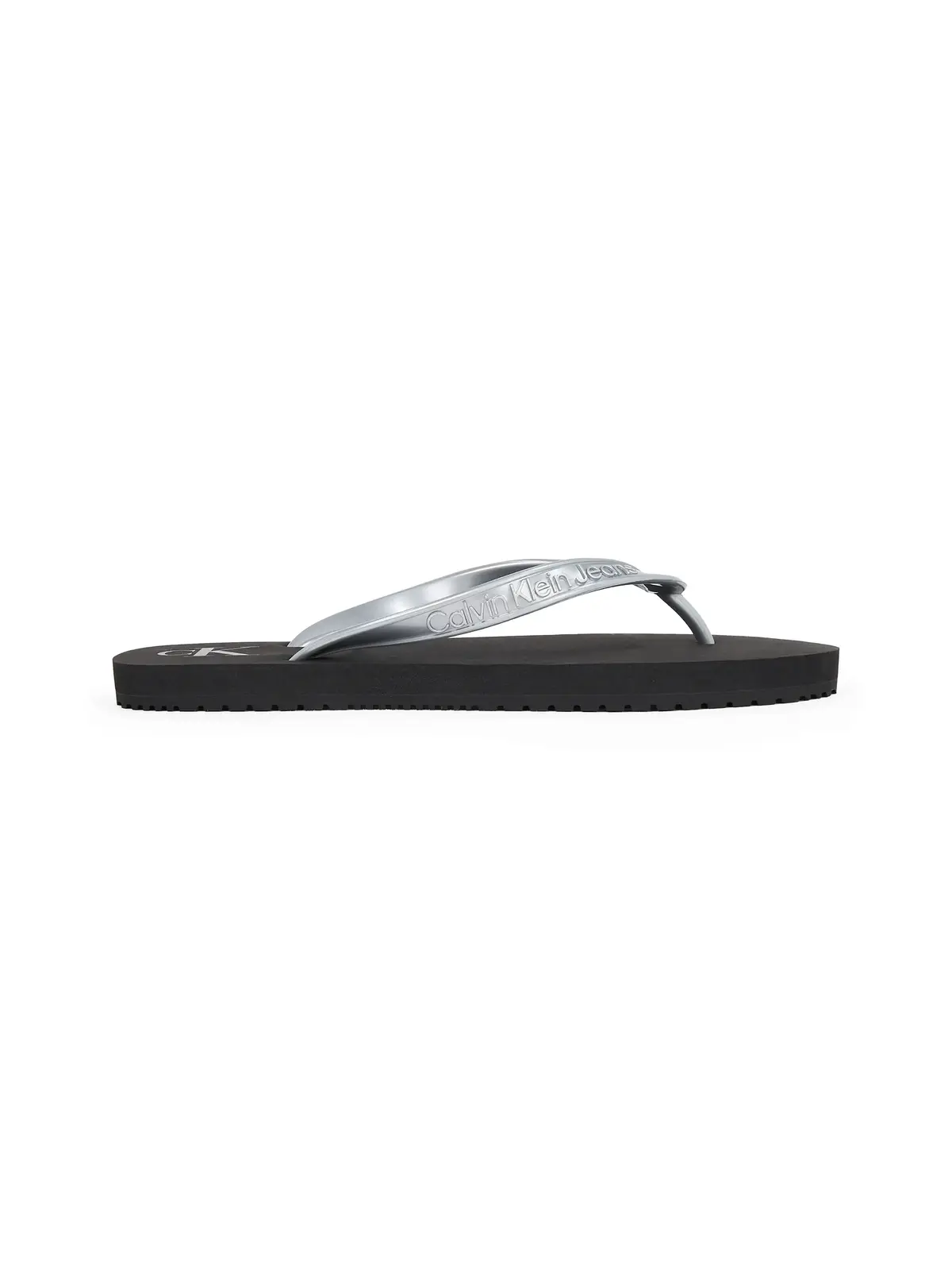 Calvin Klein BEACH SANDAL MONOLOG Gri-Siyah Kadın Parmak Arası Terlik