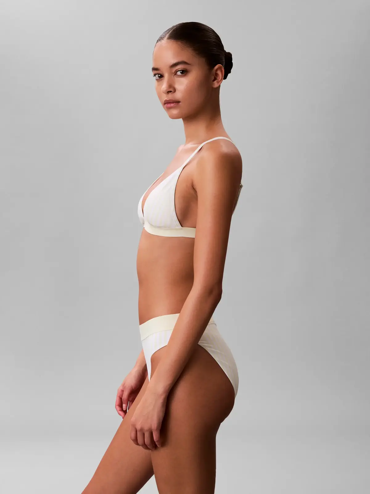 Calvin Klein TRIANGLE Yeşil Üçgen Bikini Üst