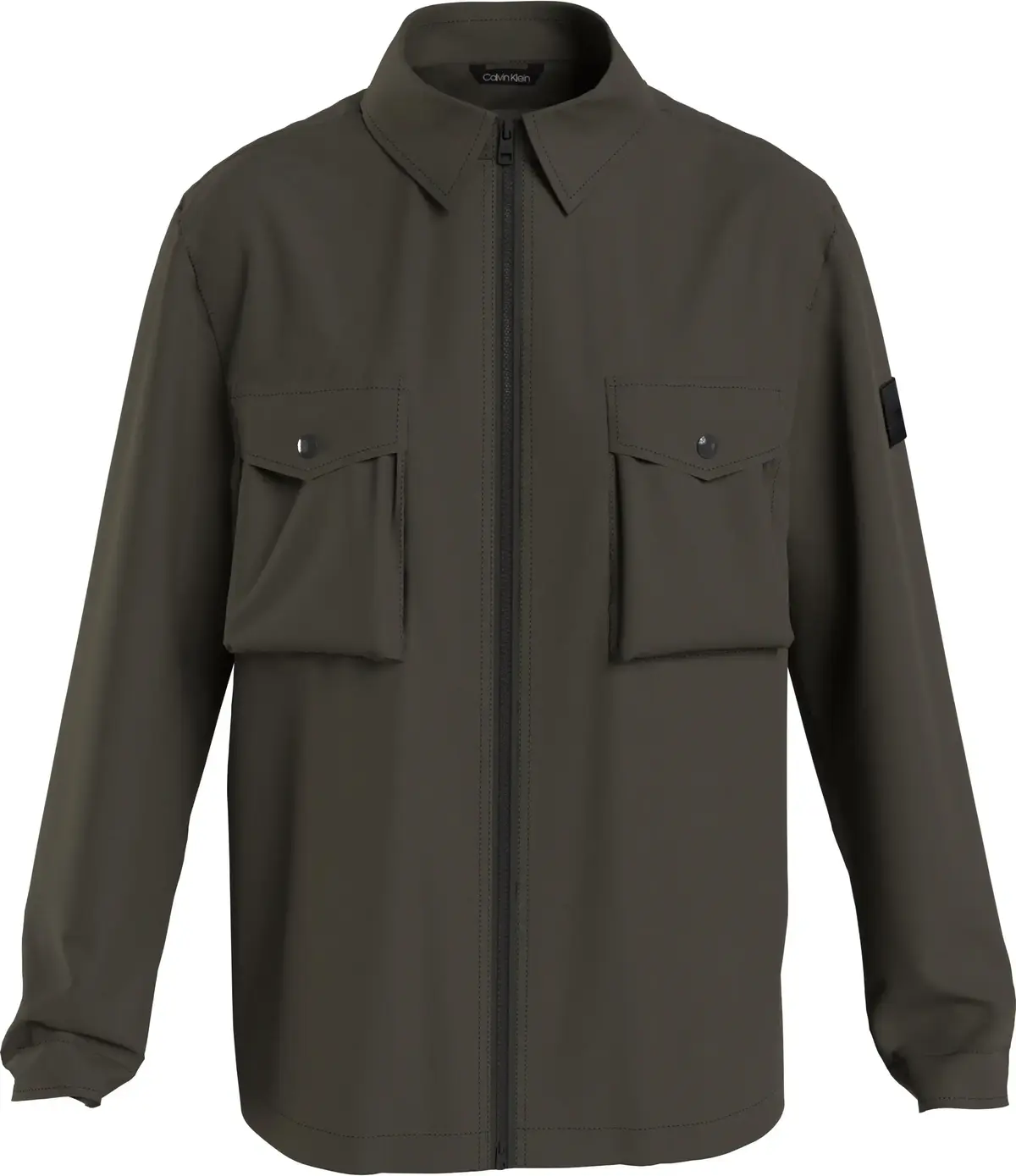 Calvin Klein LIGHT SHIRT JACKET Erkek Haki Mont