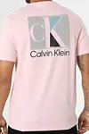Calvin Klein SS 30s EU SP CK ABSTRACT GRAPHIC Pembe Erkek Tişört