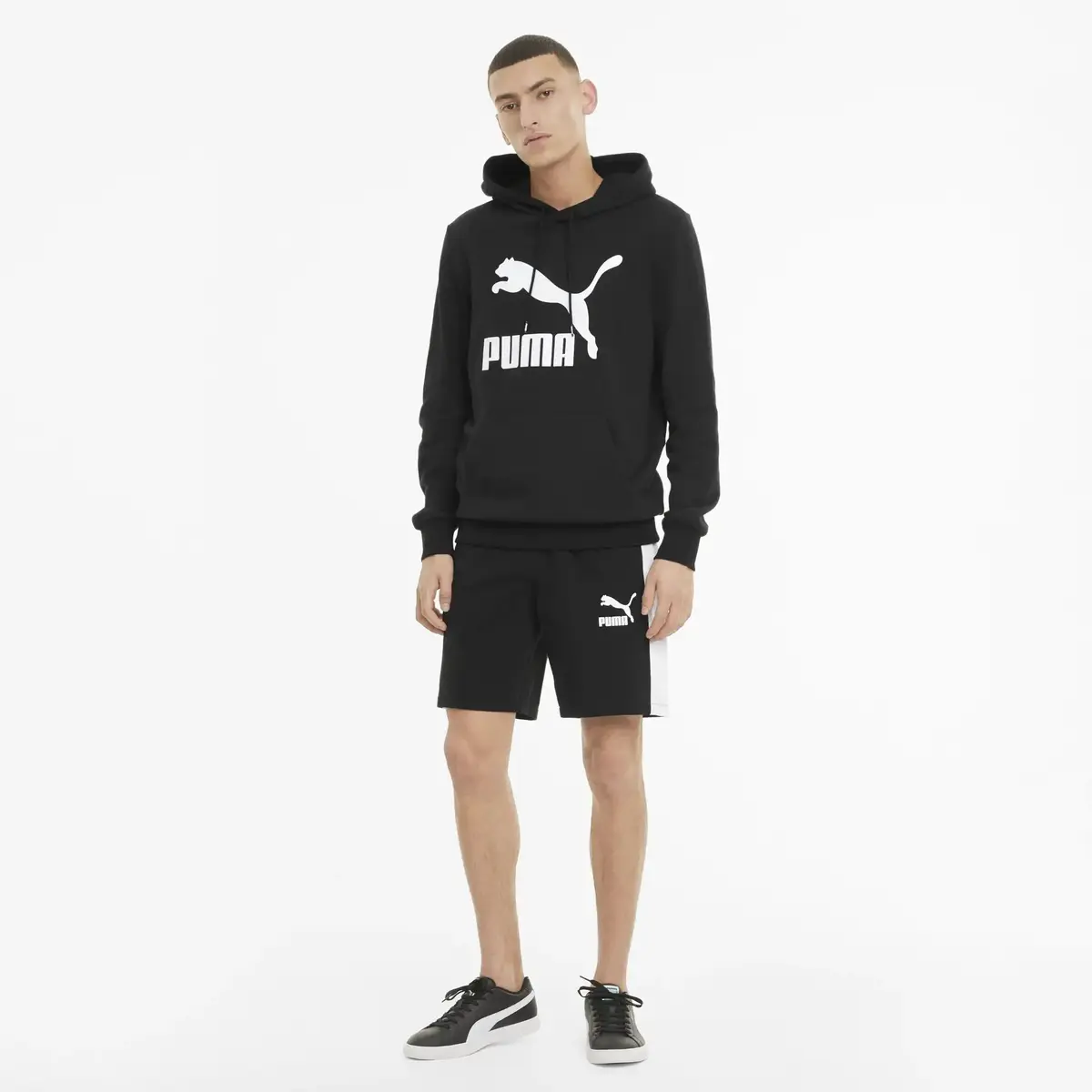 Puma Classics Logo Hoodie TR Siyah Erkek Hoodie