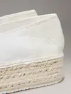 Calvin Klein FLATFORM ESPADRILLE, 01S Beyaz Kadın Ayakkabı-Bot