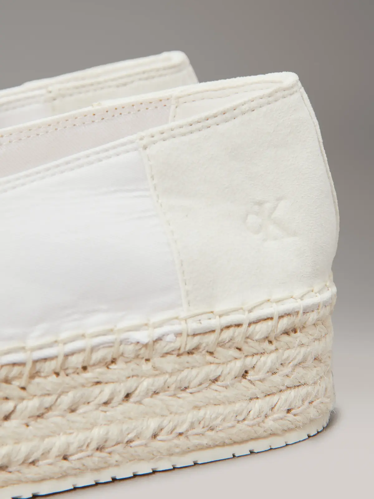 Calvin Klein FLATFORM ESPADRILLE, 01S Beyaz Kadın Ayakkabı-Bot