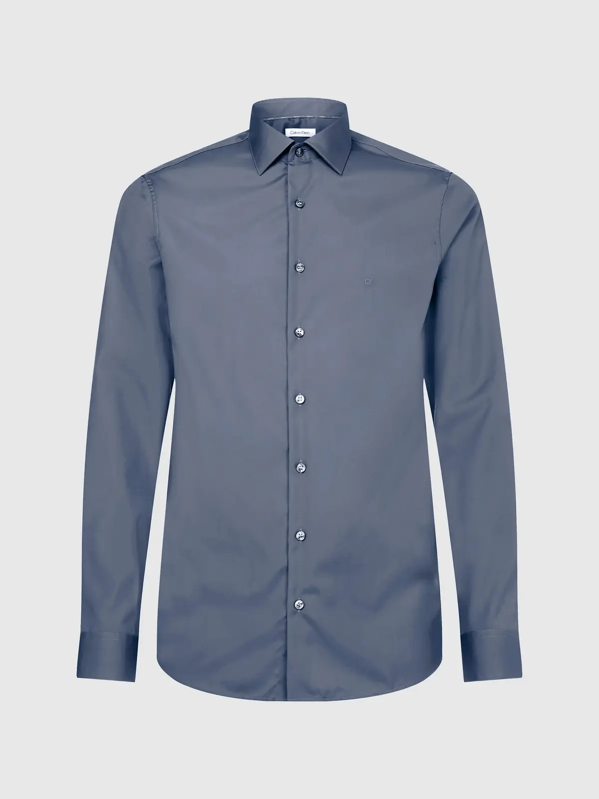 Calvin Klein POPLIN EASY IRON FIT Erkek Mavi Gömlek