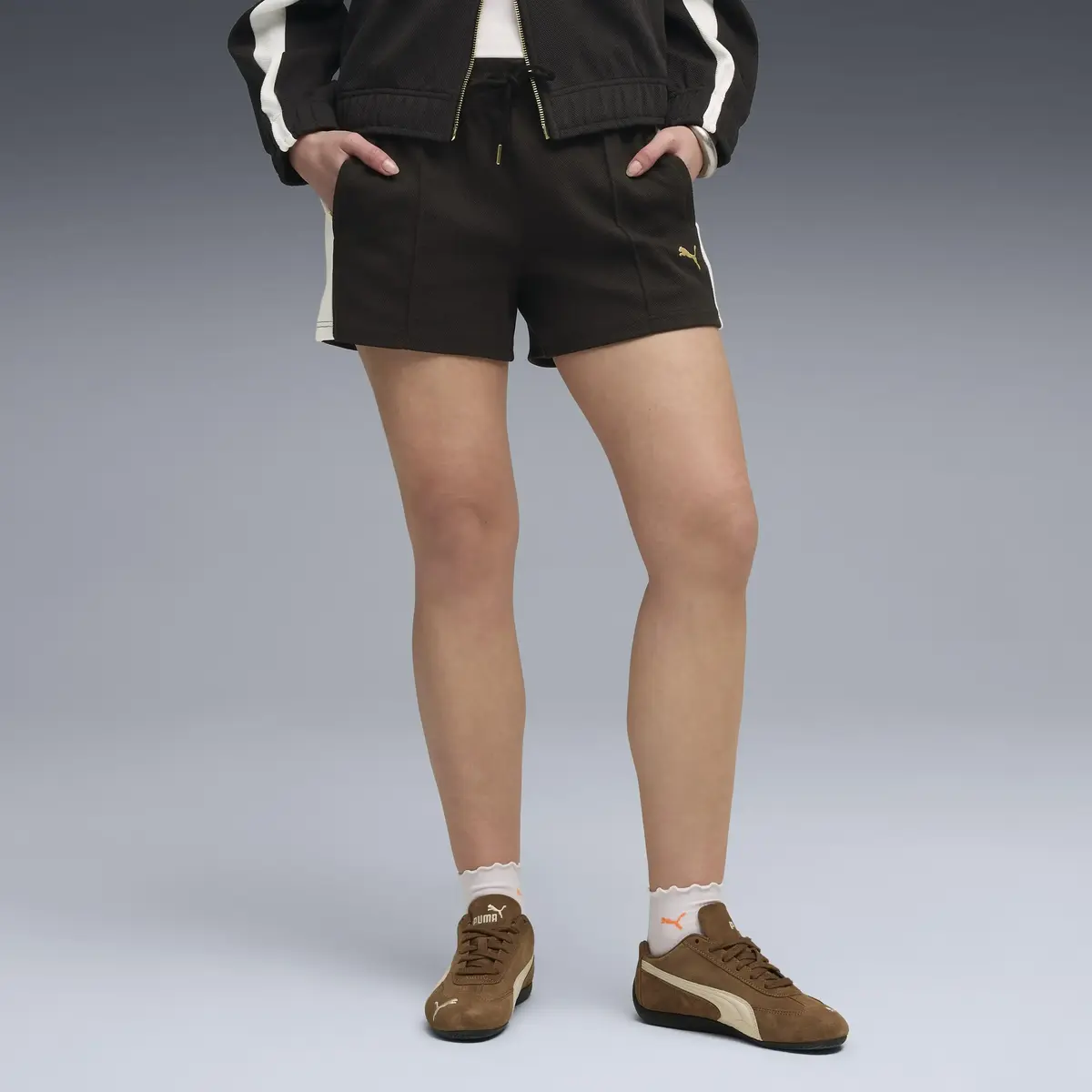 Puma T7 Pintuck Shorts 4 Siyah Kadın Şort