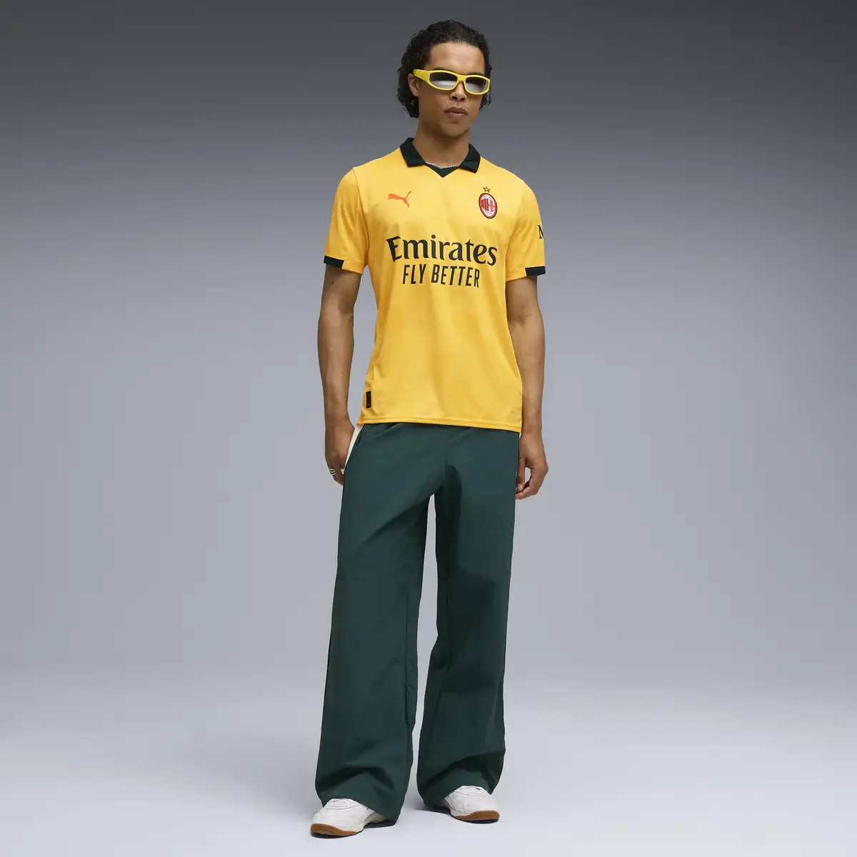 Puma ACM 3rd Jersey Replica Sarı Erkek Forma