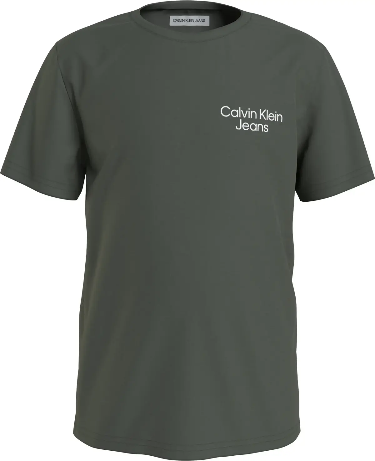 Calvin Klein CKJ STACK LOGO T-SHI Erkek Yeşil T-Shirt