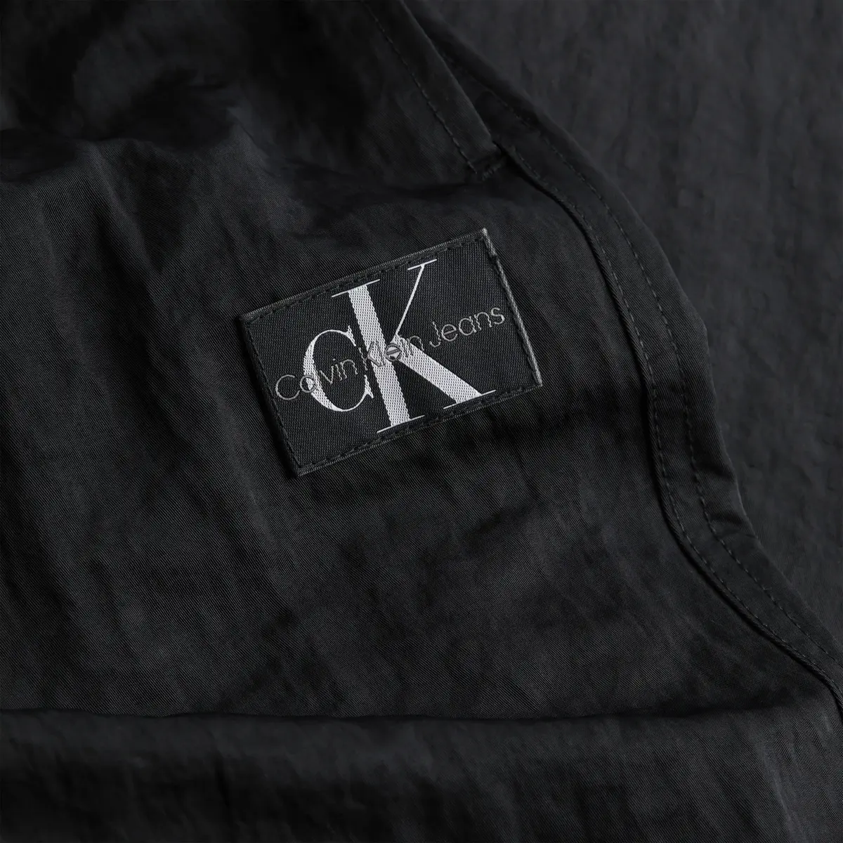 Calvin Klein CRINKLE NYLON TIE TA Kadın Siyah Geniş Paça Pantolon