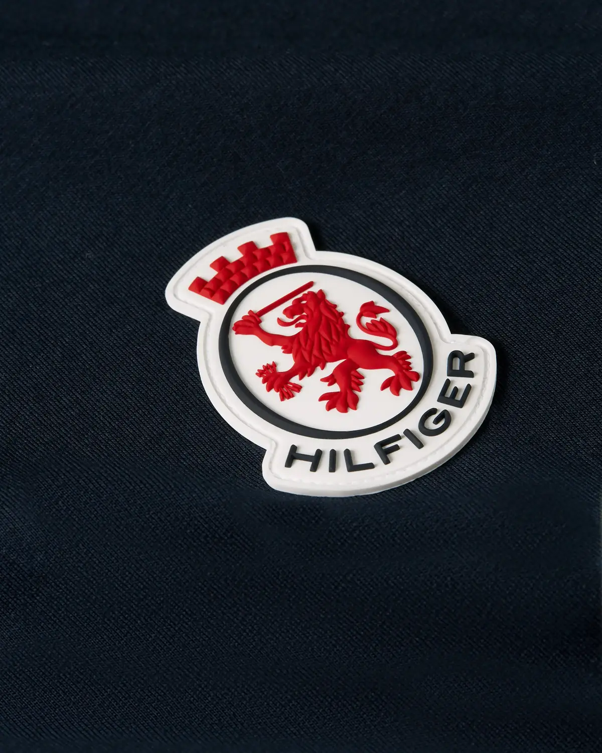 Tommy Hilfiger RWB CREST TEE, DW5 Siyah Erkek T-Shirt & Polo