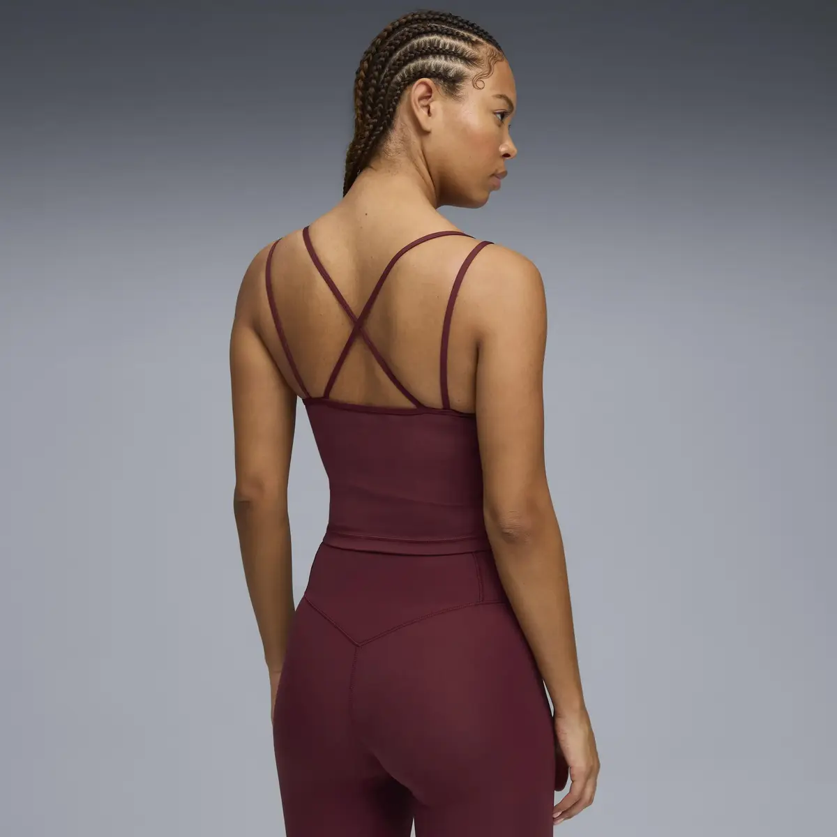 Puma W PUMA SHAPE STRAPPY TANK Kırmızı Kadın T-Shirt