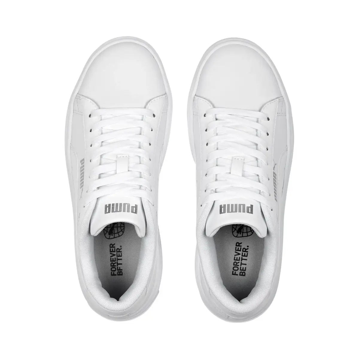 Puma Smash Platform v3 Beyaz Kadın Günlük Spor Ayakkabı