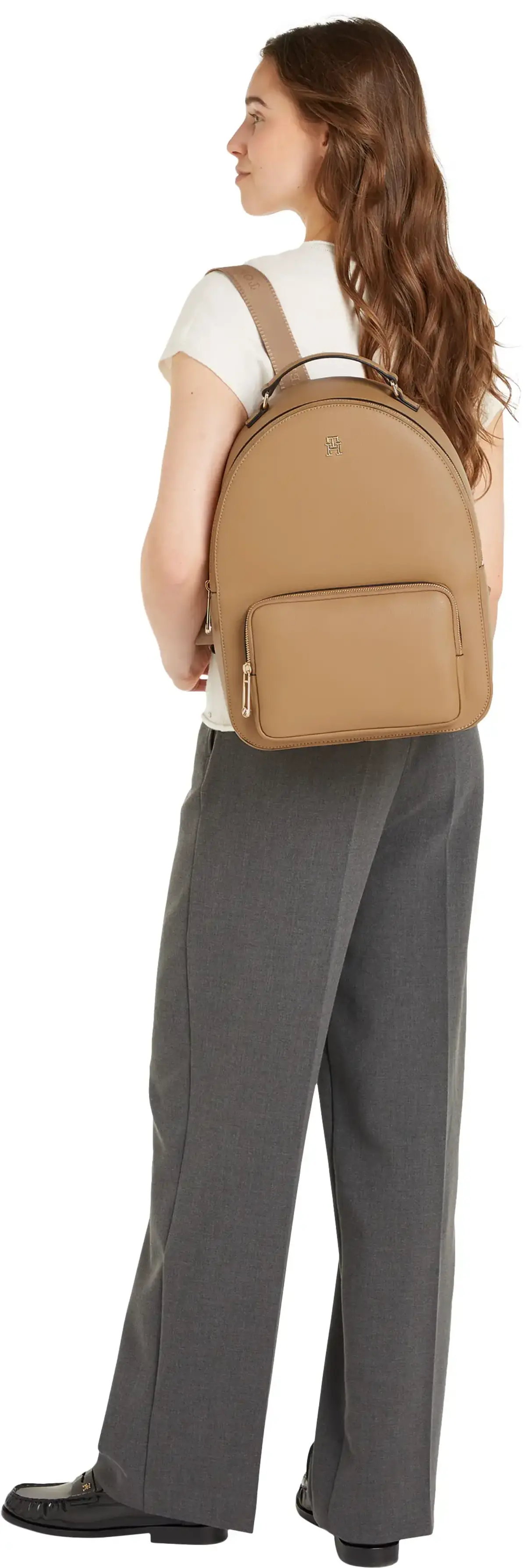 Tommy Hilfiger TH SOFT LOGOTAPE BAC, RBC Kahverengi Kadın Çanta