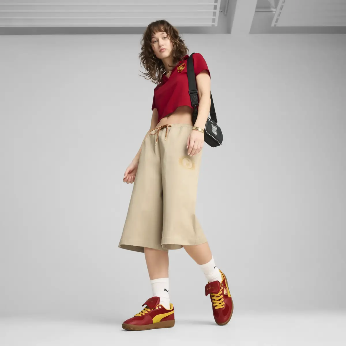 Puma X HARRY POTTER Jorts Krem Kadın Şort