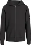 Calvin Klein RIB BLOCKING BADGE Z Erkek Siyah Hoodie