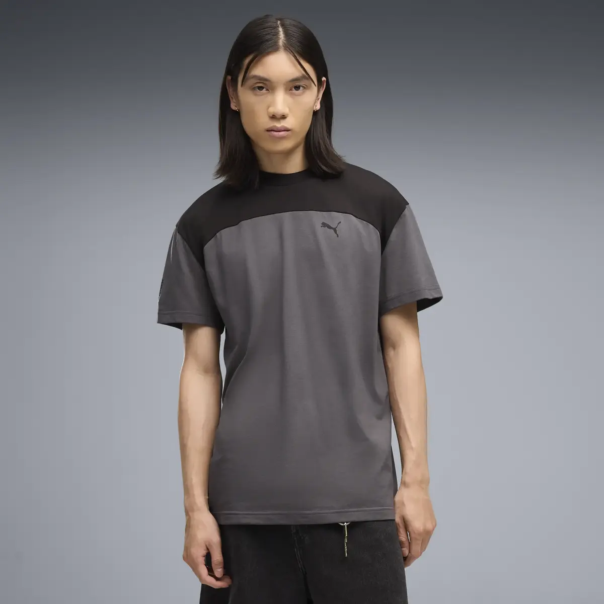 PUMA PUMATECH Tee Gri Erkek T-Shirt