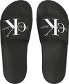 Calvin Klein SLIDE MONOGRAM CO Erkek Siyah Terlik