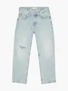 Calvin Klein 90S STRAIGHT CROP Erkek Mavi Kot Pantolon