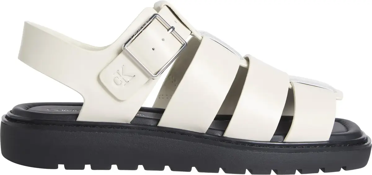 Calvin Klein SQ MOLDED SDL FISHER, AEO Krem Kadın Terlik