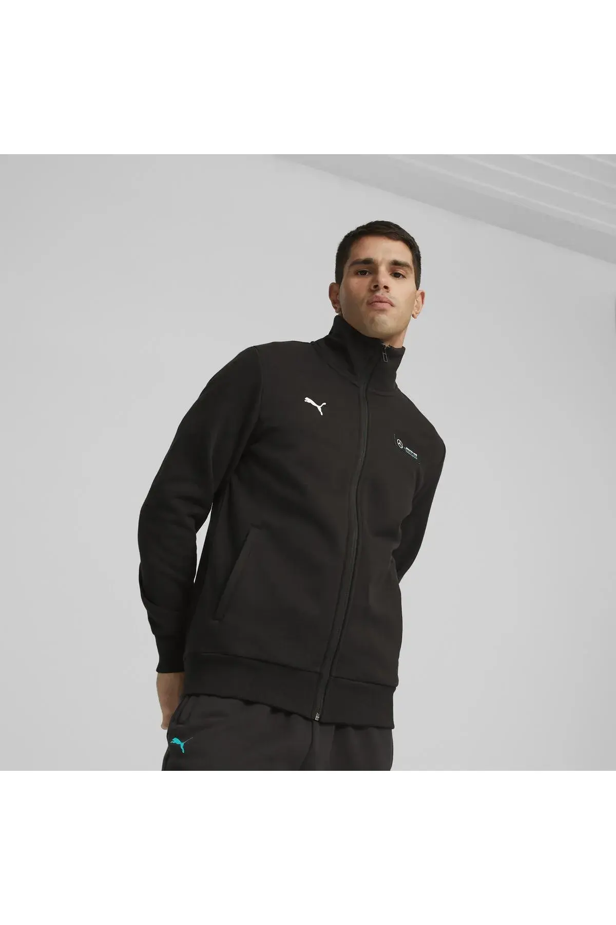 Puma MAPF1 ESS Fleece Jacket Siyah Erkek Fermuarlı Sweatshirt