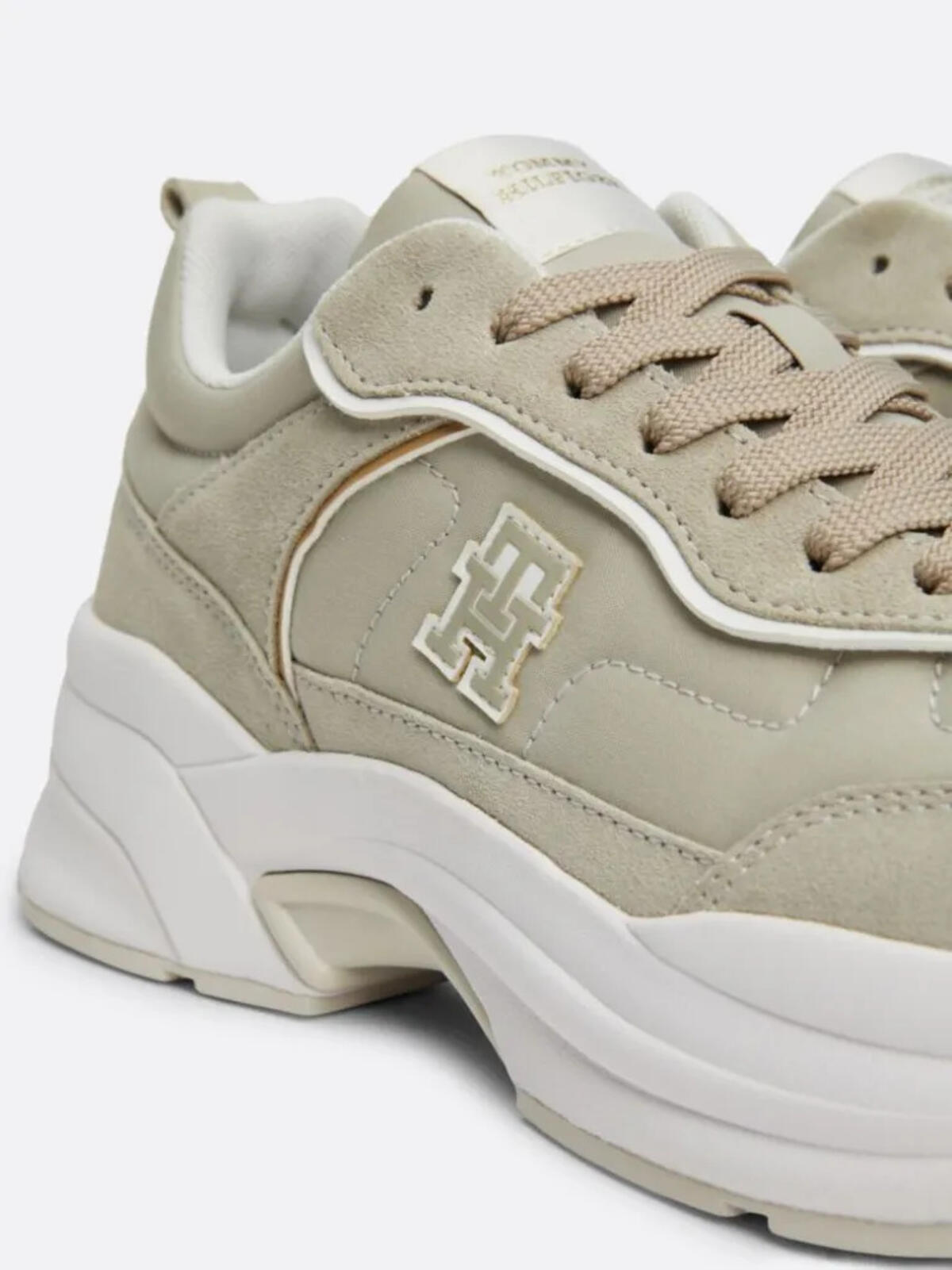 Tommy Hilfiger CHUNKY RUNNER VENTIL Bej Kadın Spor Ayakkabı