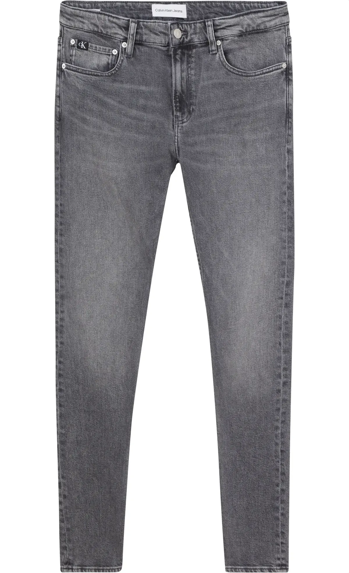 Calvin Klein SLIM Erkek Gri Kot Pantolon