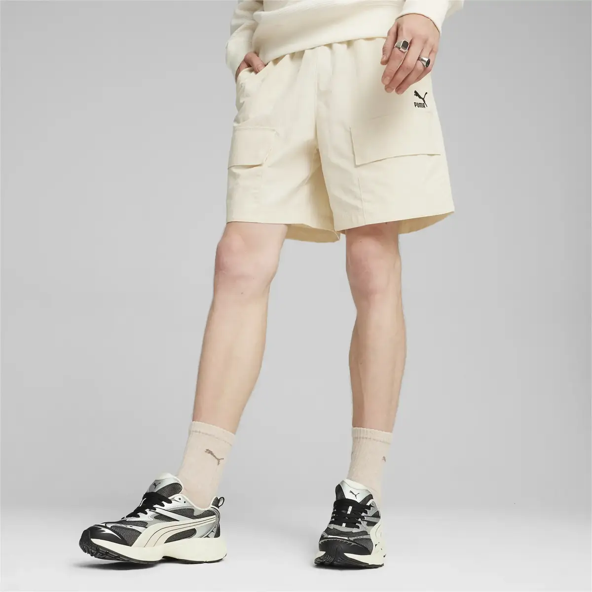 Puma CLASSICS Cargo Shorts 7" WV Bej Erkek Şort
