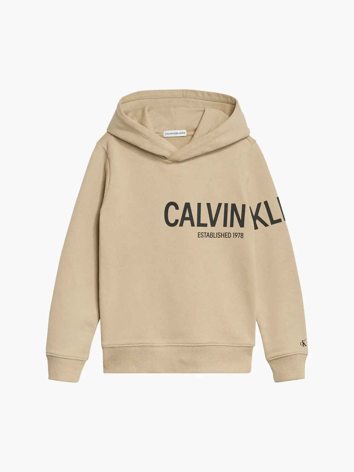 Calvin Klein INST HERO LOGO HOODI Erkek Krem Hoodie