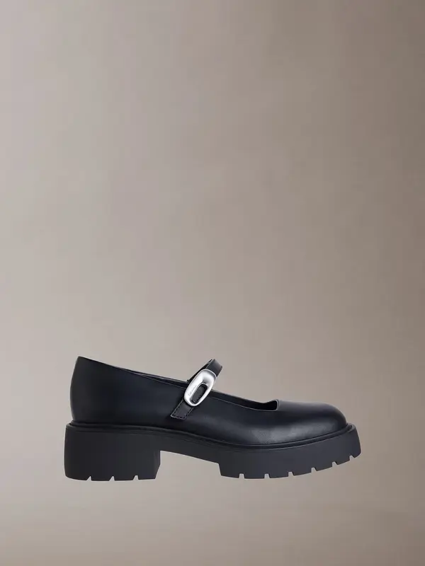 Calvin Klein CHUNKY LOAFER MJ LTH, BEH Siyah Kadın Ayakkabı