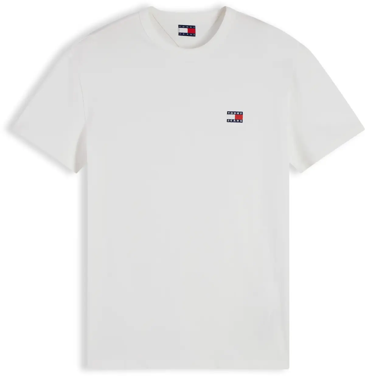 Tommy Hilfiger TJM REG BADGE TEE EX, YBL Beyaz Erkek T-Shirt & Polo