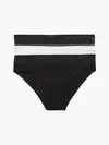 Calvin Klein 2PK BIKINI-LACE Kadın Siyah Bkini Külot Set