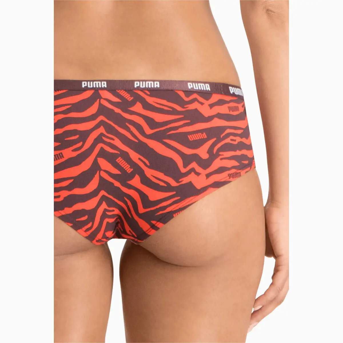 Puma PUMA WOMEN PRINTED AOP HIPSTER 2P PACKED Kadın Kırmızı 2'li İç Çamaşırı
