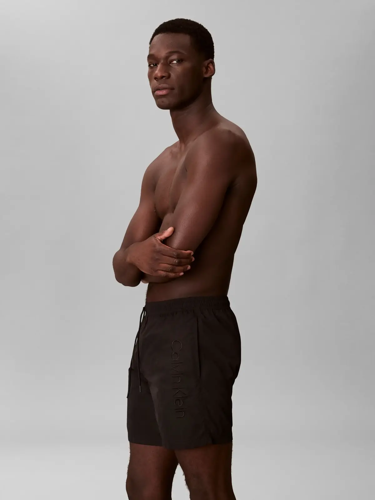 Calvin Klein MEDIUM DRAWSTRING Siyah Erkek Orta Boy Deniz Şortu
