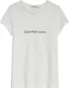 Calvin Klein REFLECTIVE MONOGRAM Kadın Beyaz T-Shirt
