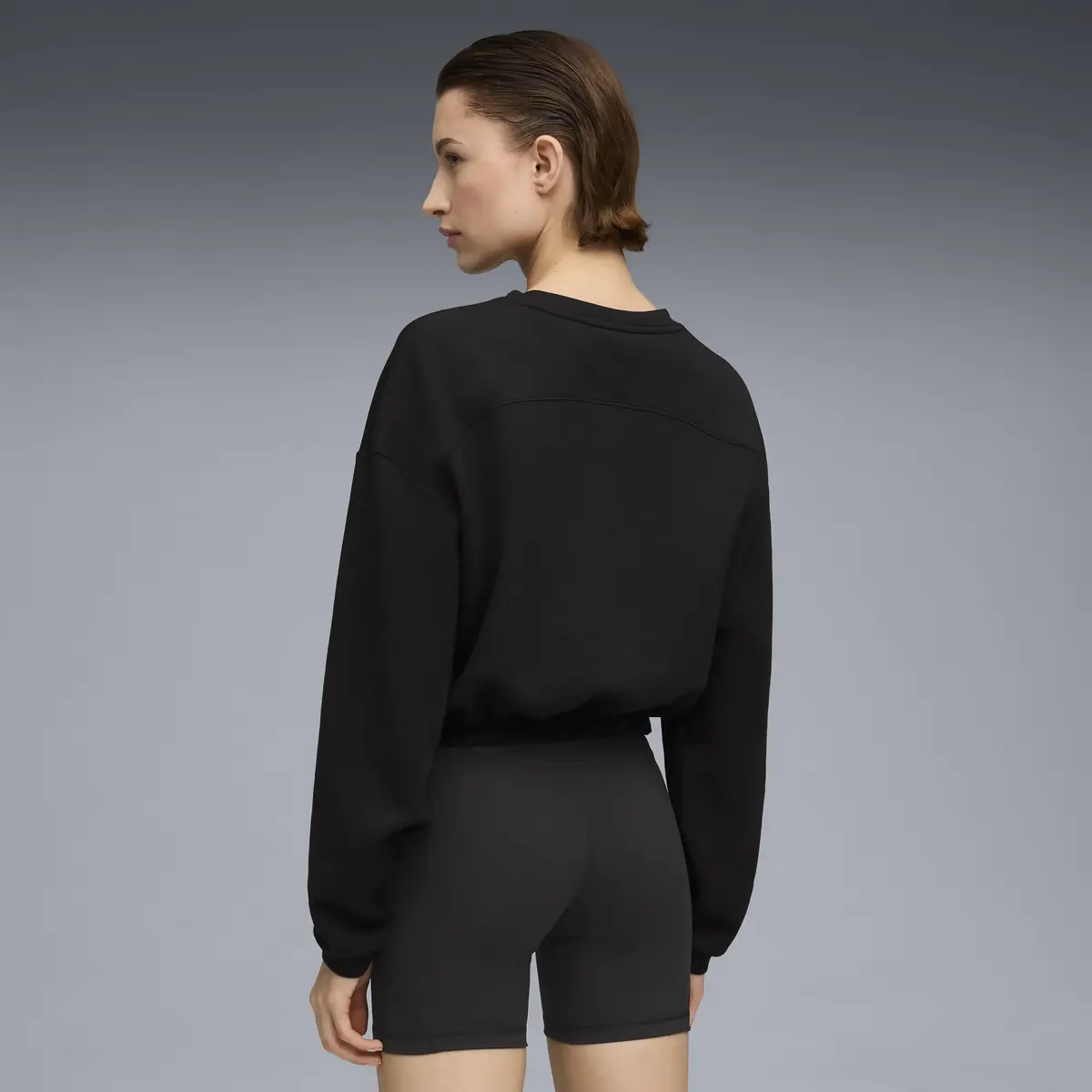 Puma W CLOUDSPUN CREW Siyah Kadın Sweatshirt