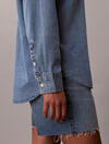 Calvin Klein OVERSIZED SHIRT VINT, NLR, XXS Mavi Kadın Gömlek