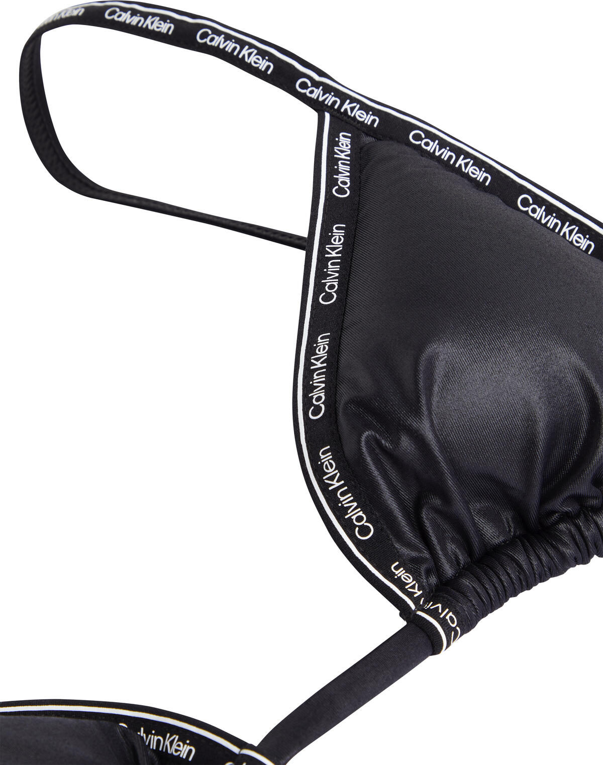 Calvin Klein TRIANGLE-RP Kadın Siyah Bikini Üstü