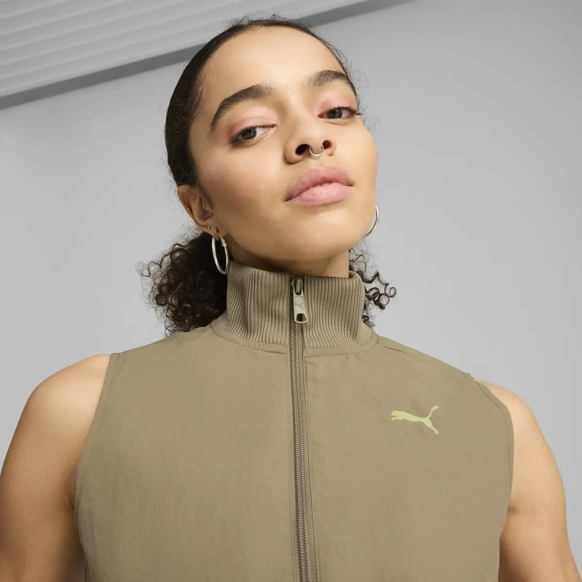 PUMA DARE TO Full-Zip Vest Yeşil Kadın Ceket