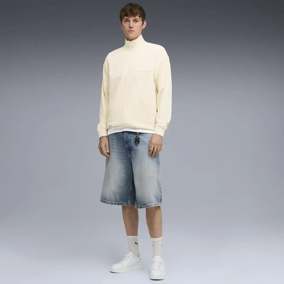 Puma PUMA CLASS Track Jacket Krem Erkek Ceket