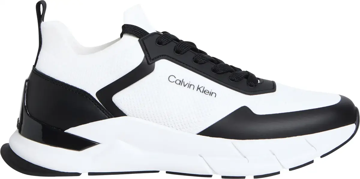 Calvin Klein LOW TOP LACE UP MIX, 0LA Beyaz Erkek Spor Ayakkabı & Sneaker