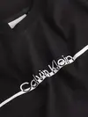 Calvin Klein SPLIT LINE LOGO T-SH, BEH Siyah Erkek T-Shirt & Polo