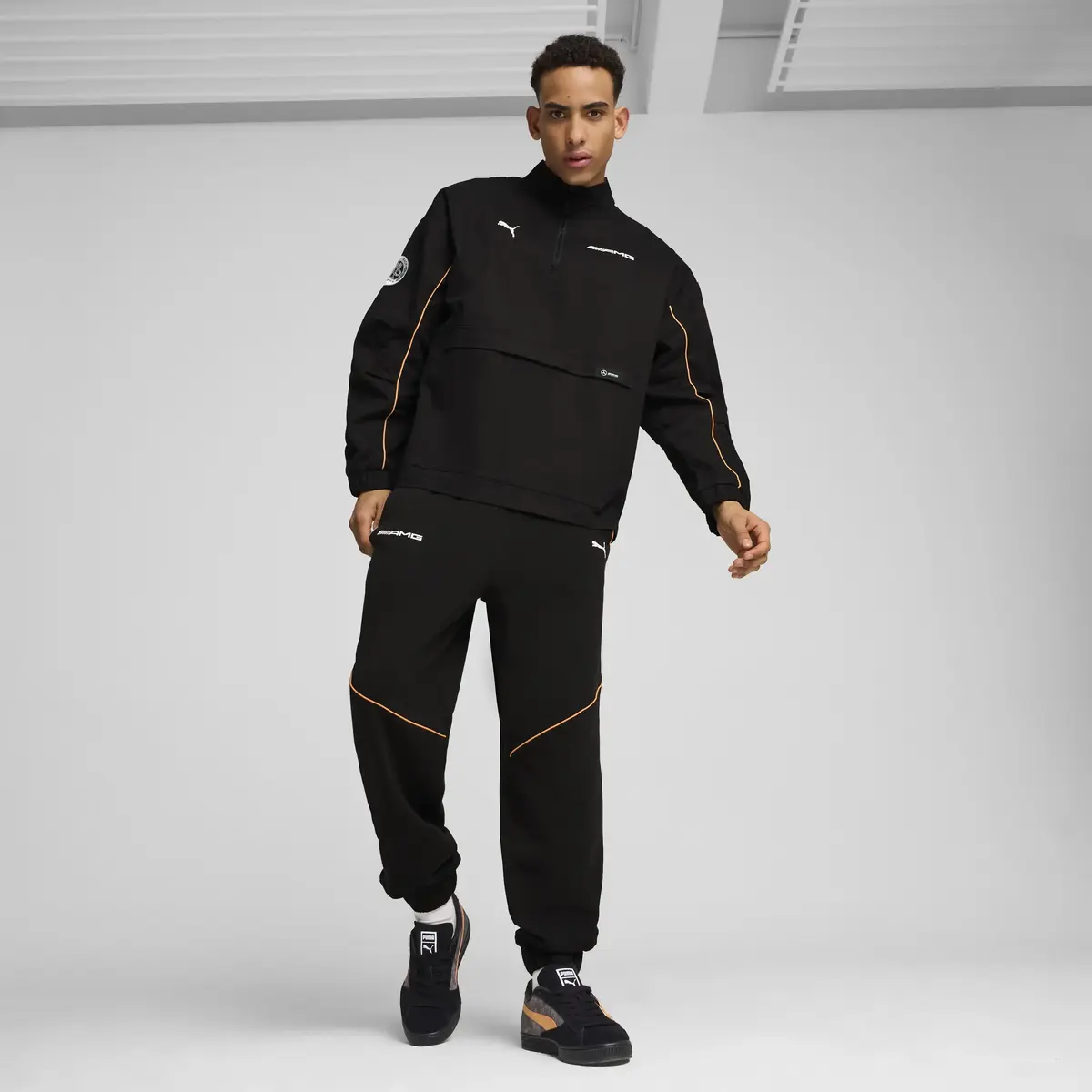 Puma AMG Statement Woven Jacket Siyah Erkek Fermuarlı Ceket