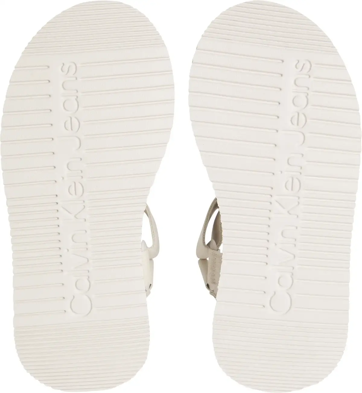 Calvin Klein SANDAL VELCRO WEBBIN, AEO Krem Kadın Terlik